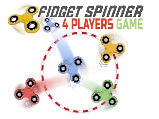 Fidget spinner: 4 players game